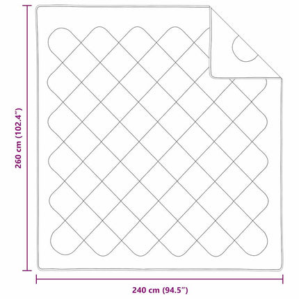 Sommer dyne Hvid 260 x 240 x 3 cm Polyester