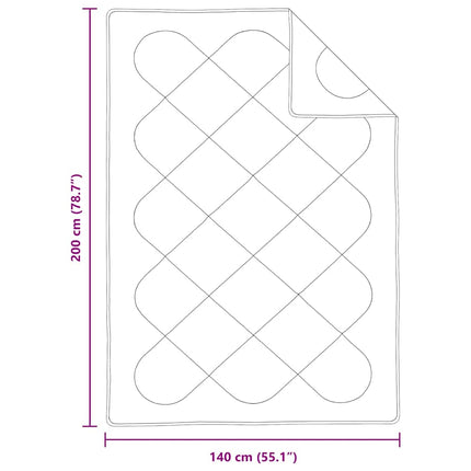 Vinter dyne Hvid 200 x 135 x 5 cm Polyester