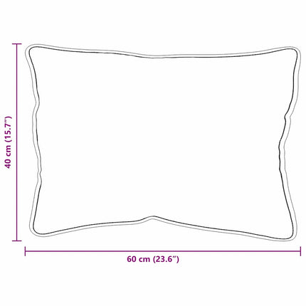 Hovedpude Hvid 40 x 60 cm Bomuld og Polyester