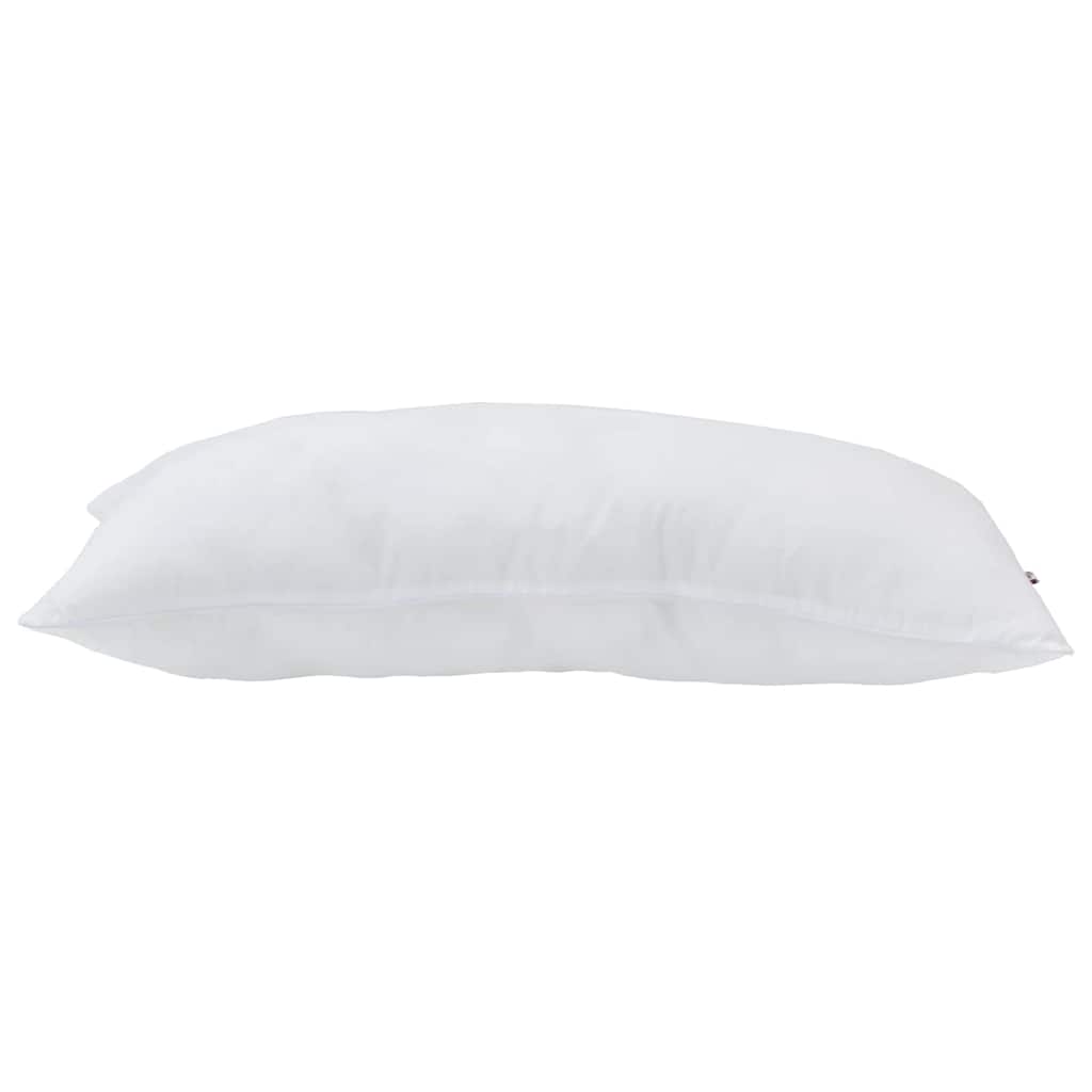Hovedpude med pude Hvid 80 x 42 x 20 cm Bomuld og Polyester