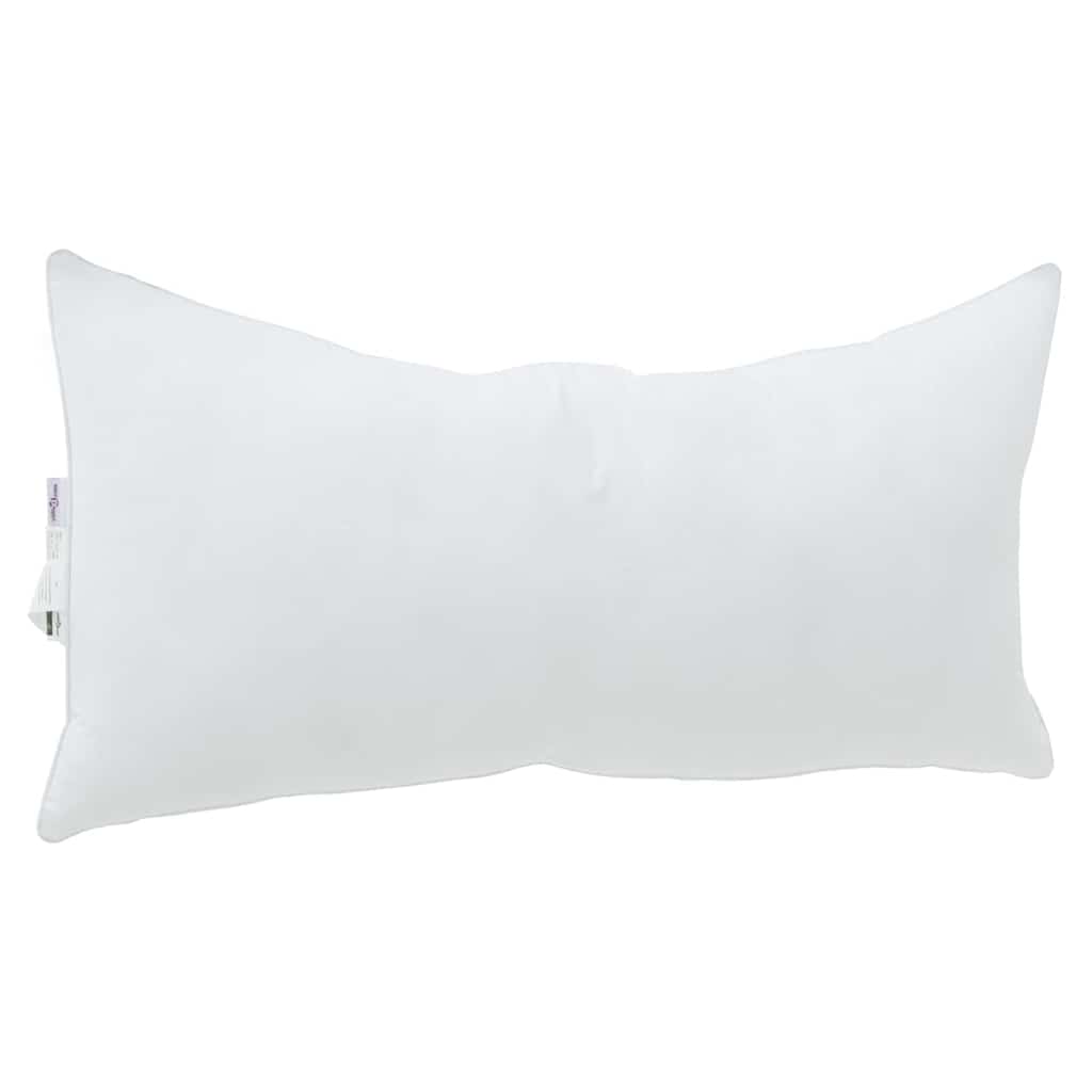 Hovedpude med pude Hvid 80 x 42 x 20 cm Bomuld og Polyester