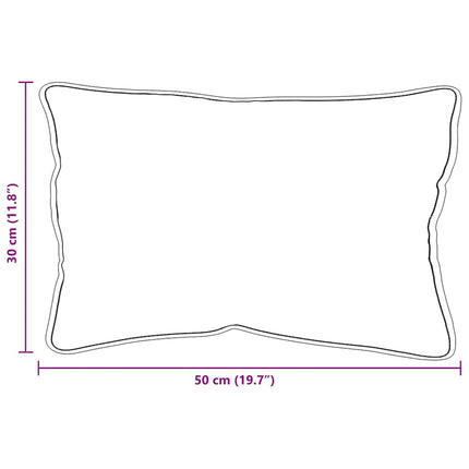 Hovedpude 2 pcs Hvid 62 x 31 x 0 cm Bomuld og Polyester