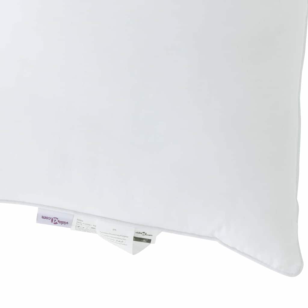 Hovedpude 2 pcs Hvid 61 x 41 x 20 cm Bomuld og Polyester