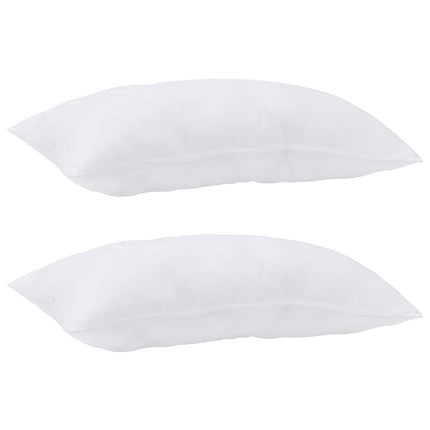 Hovedpude 2 pcs Hvid 80 x 40 x 20 cm Bomuld og Polyester