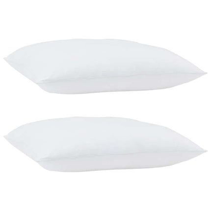Hovedpude 2 stk. 51 x 51 x 20 cm Bomuld og Polyester Hvid