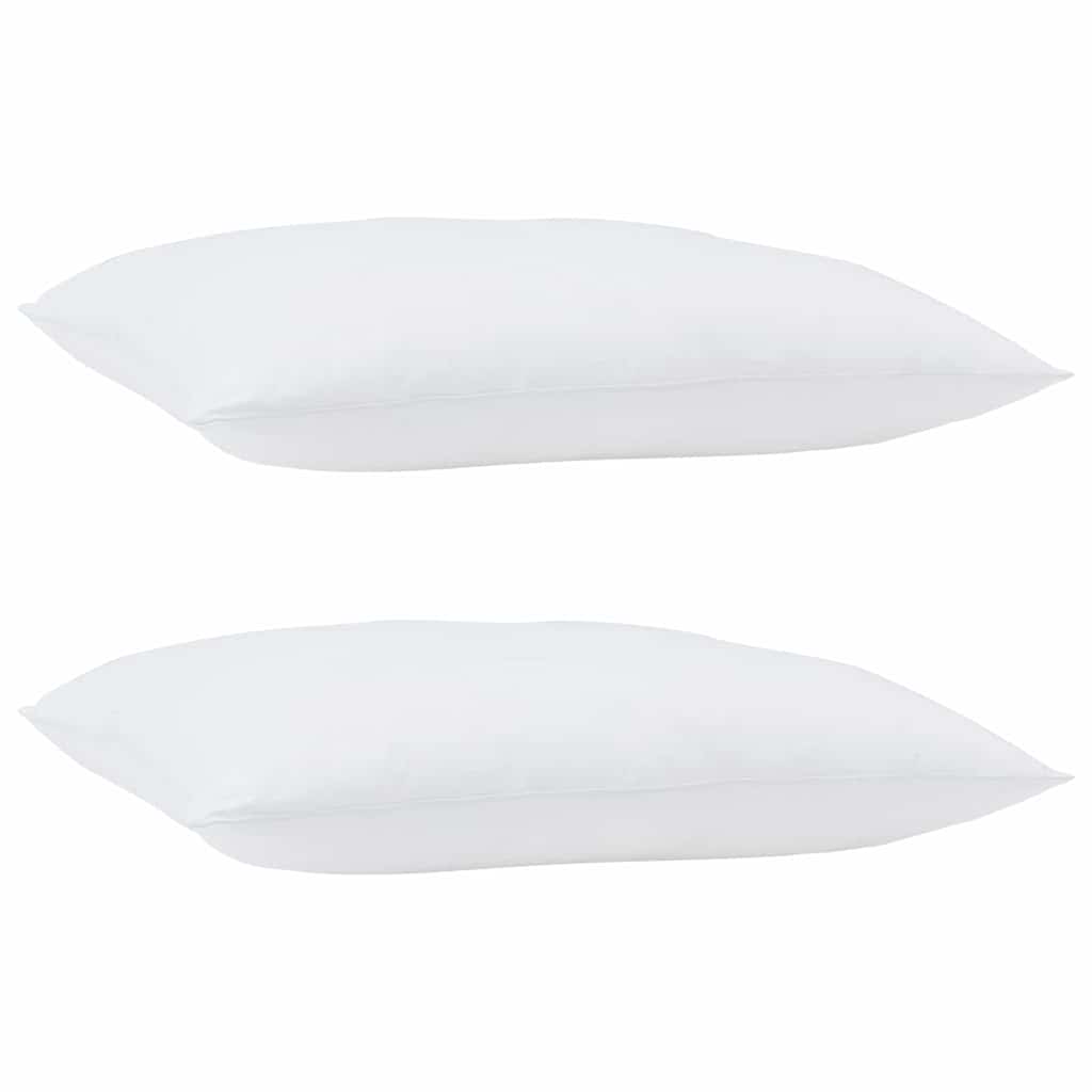Hovedpude 2 pcs Hvid 75 x 50 x 20 cm Bomuld og Polyester