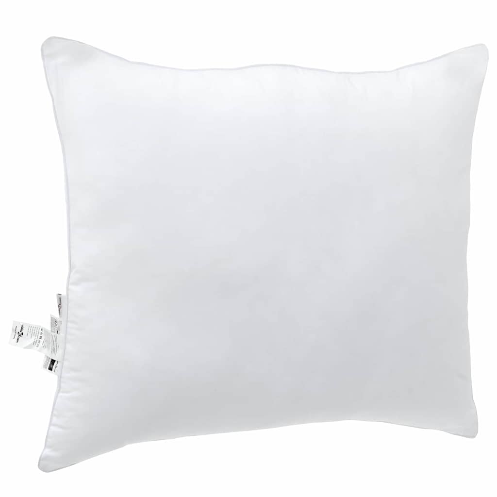 Hovedpude 2 pcs Hvid 80 x 80 x 40 cm Bomuld og Polyester