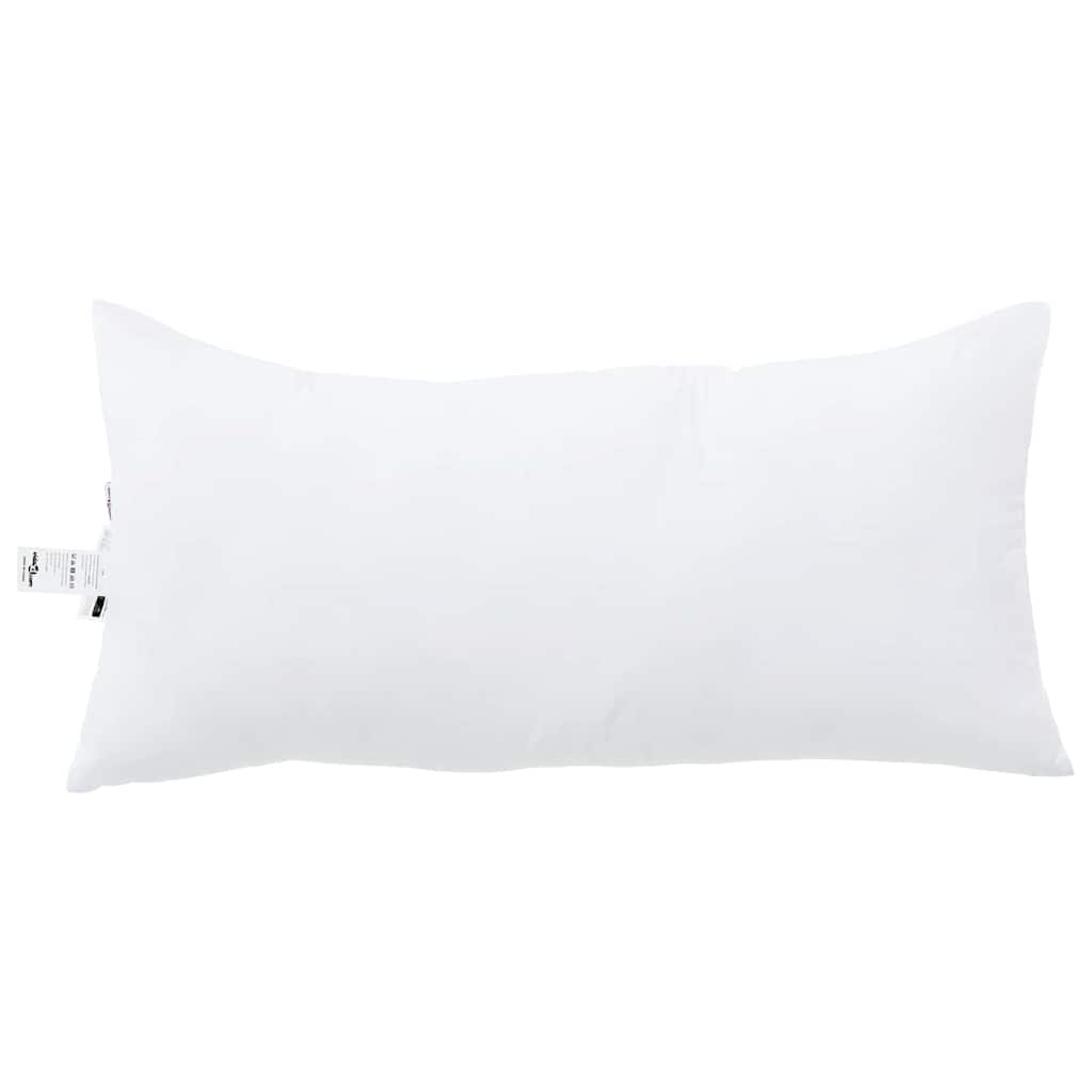 Hovedpude med pude Hvid 80 x 40 x 20 cm Polyester