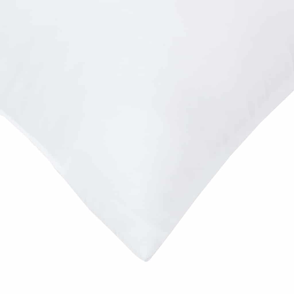 Hovedpude med pude 2 pcs Hvid 41 x 40 x 20 cm Polyester