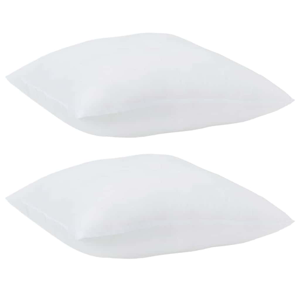 Hovedpude med pude 2 pcs Hvid 41 x 40 x 20 cm Polyester