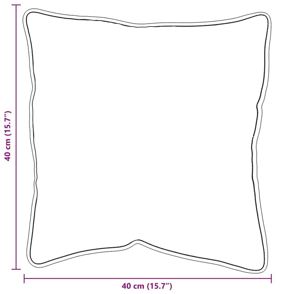 Hovedpude med pude 2 pcs Hvid 41 x 40 x 20 cm Polyester