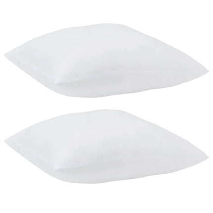Hovedpude med pude 2 pcs Hvid 51 x 50 x 20 cm Polyester