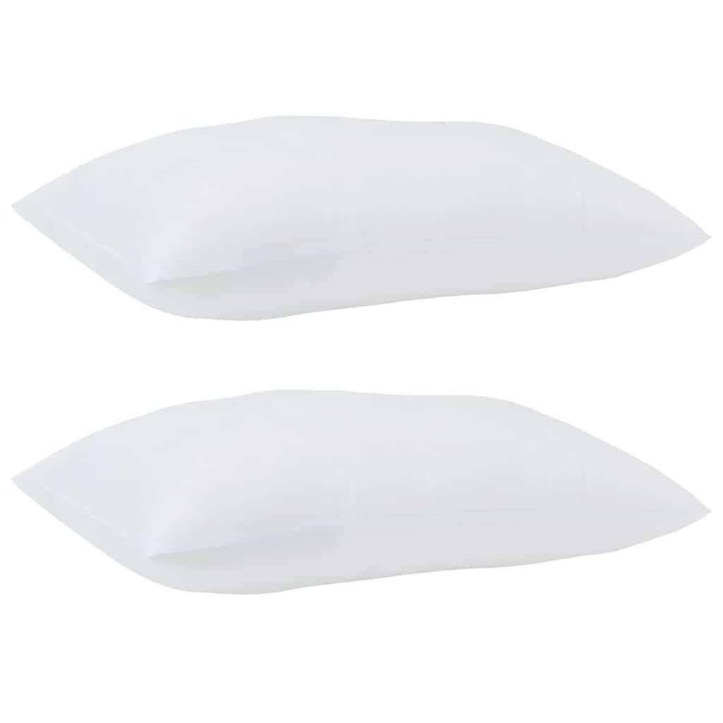 Hovedpude med pude 2 pcs Hvid 61 x 41 x 20 cm Polyester