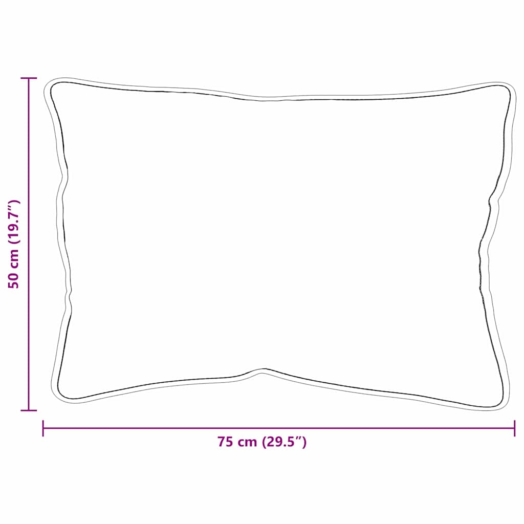 Hovedpude med pude 2 pcs Hvid 61 x 41 x 20 cm Polyester