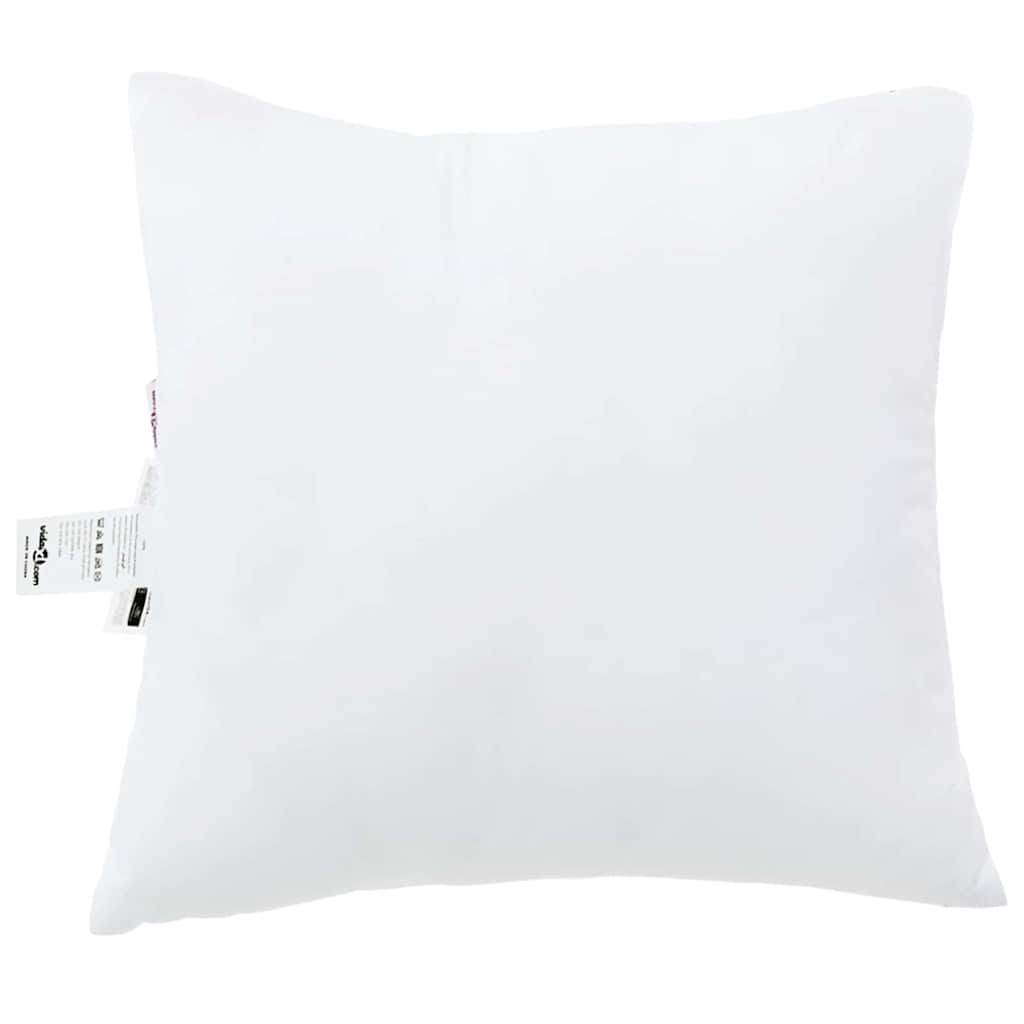 Hovedpude med pude 2 pcs Hvid 80 x 80 x 20 cm Polyester