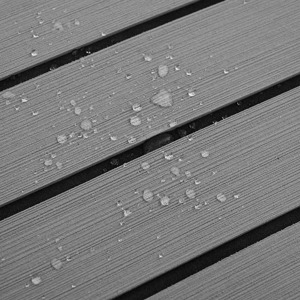 Bådmåtte Brun med sorte striber 240 x 90 x 0,5 cm EVA skum