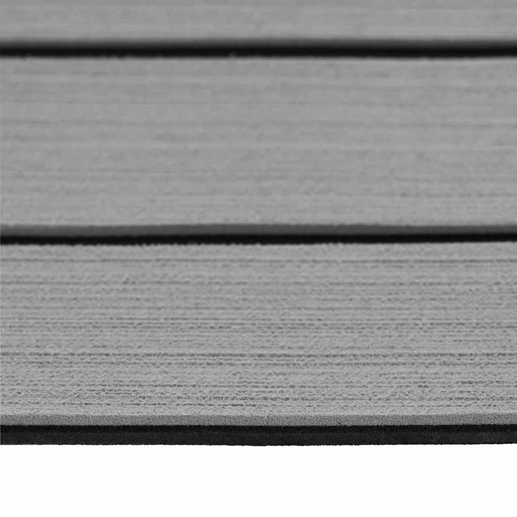 Bådmåtte Brun med sorte striber 240 x 90 x 0,5 cm EVA skum