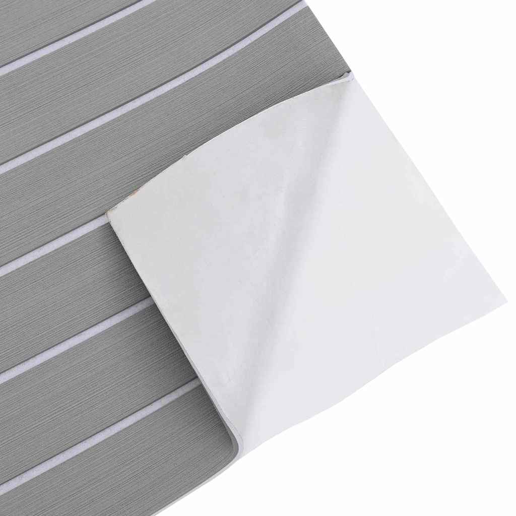 Bådmåtte Brun med sorte striber 240 x 90 x 0,5 cm EVA skum