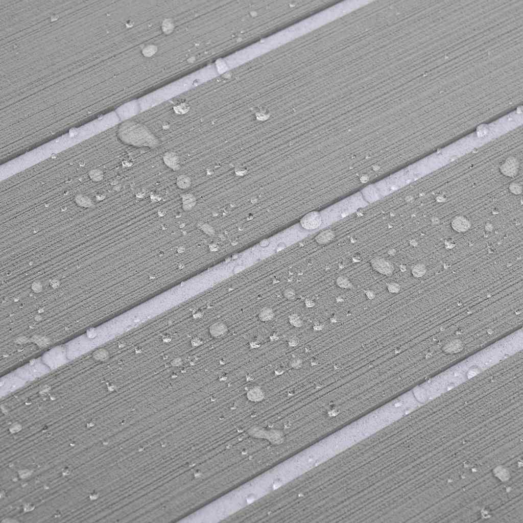 Bådmåtte Brun med sorte striber 240 x 90 x 0,5 cm EVA skum