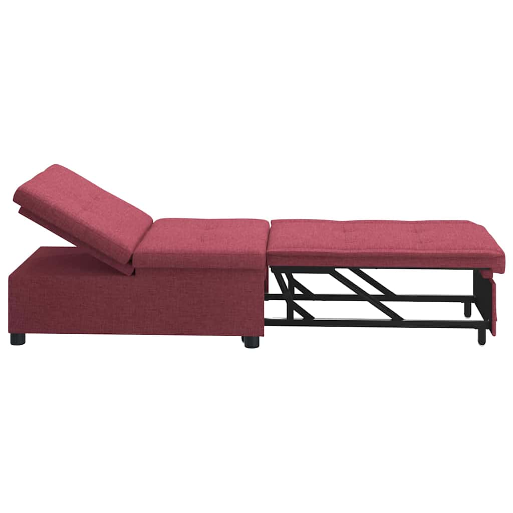Sovesofa Rød 194 x 67 x 37 cm Stof