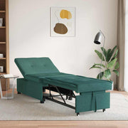 Sovesofa Mørkegrøn 194 x 67 x 37 cm Stof