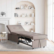 Sovesofa Gråbrun 194 x 67 x 37 cm Stof