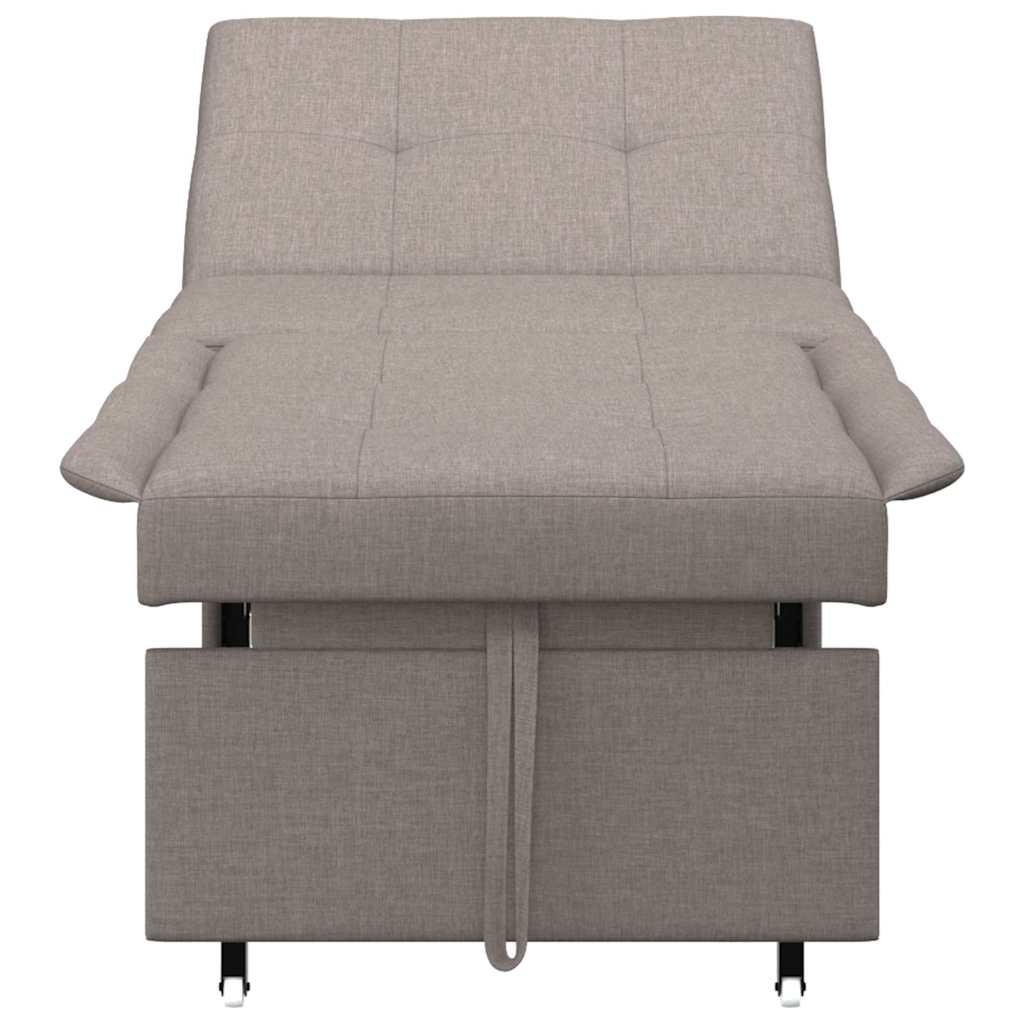 Sovesofa Gråbrun 194 x 67 x 37 cm Stof