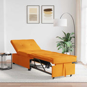 Sovesofa Mørkegul 194 x 67 x 37 cm Stof