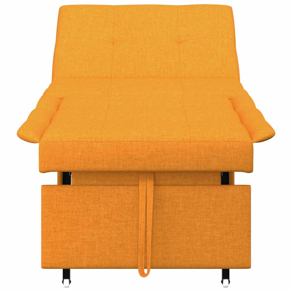 Sovesofa Mørkegul 194 x 67 x 37 cm Stof