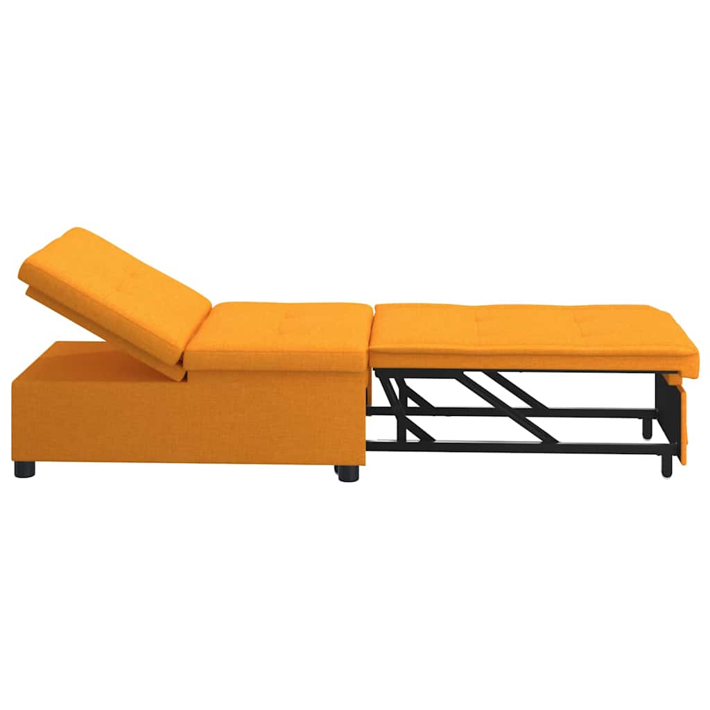Sovesofa Mørkegul 194 x 67 x 37 cm Stof
