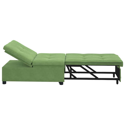 Sovesofa Lys grøn 194 x 67 x 82 cm Fløjl