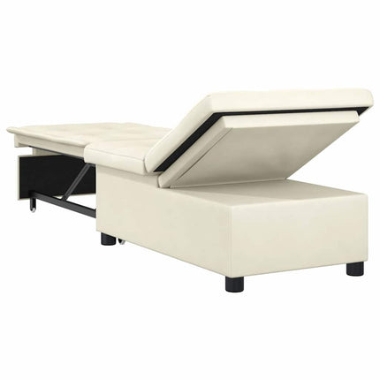 Sovesofa Creme 194 x 67 x 82 cm Fløjl