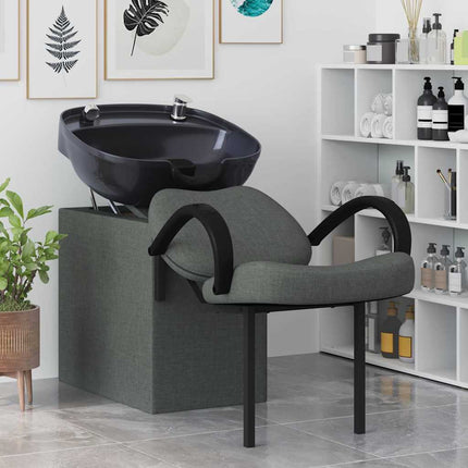Shampoo Stol Mørk Grå og Sort 136 x 60 x 92 cm Plastik