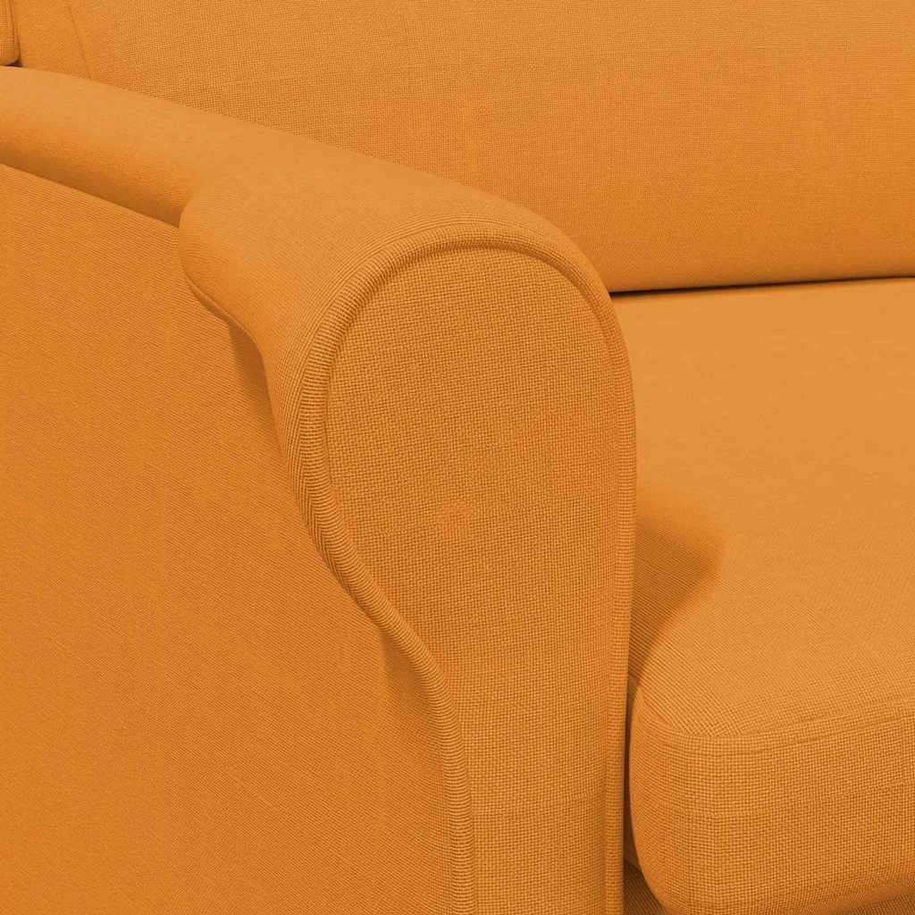 lænestol Mørkegul 76 x 94 x 102 cm Sharpa stof