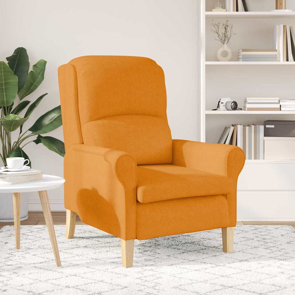 lænestol Mørkegul 76 x 94 x 102 cm Sharpa stof