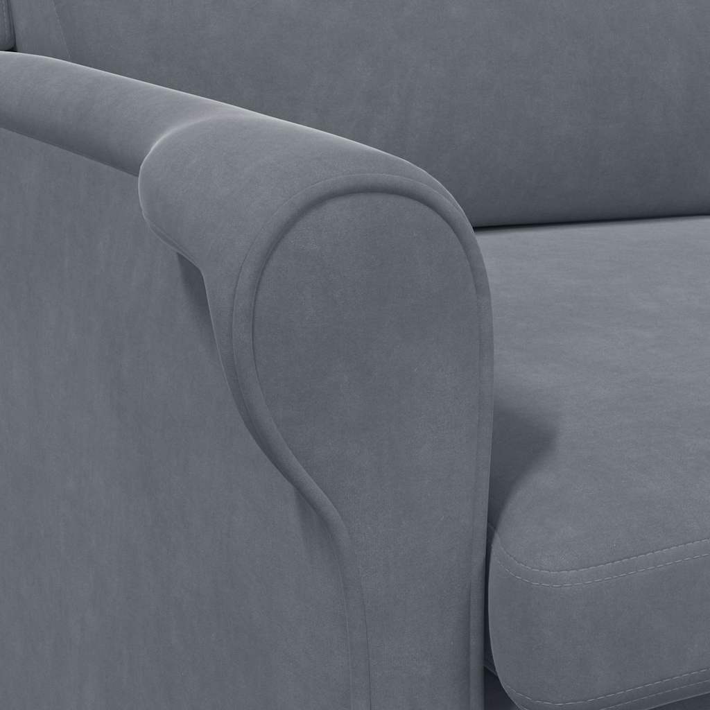 lænestol Mørkegrå 76 x 94 x 102 cm Fløjl