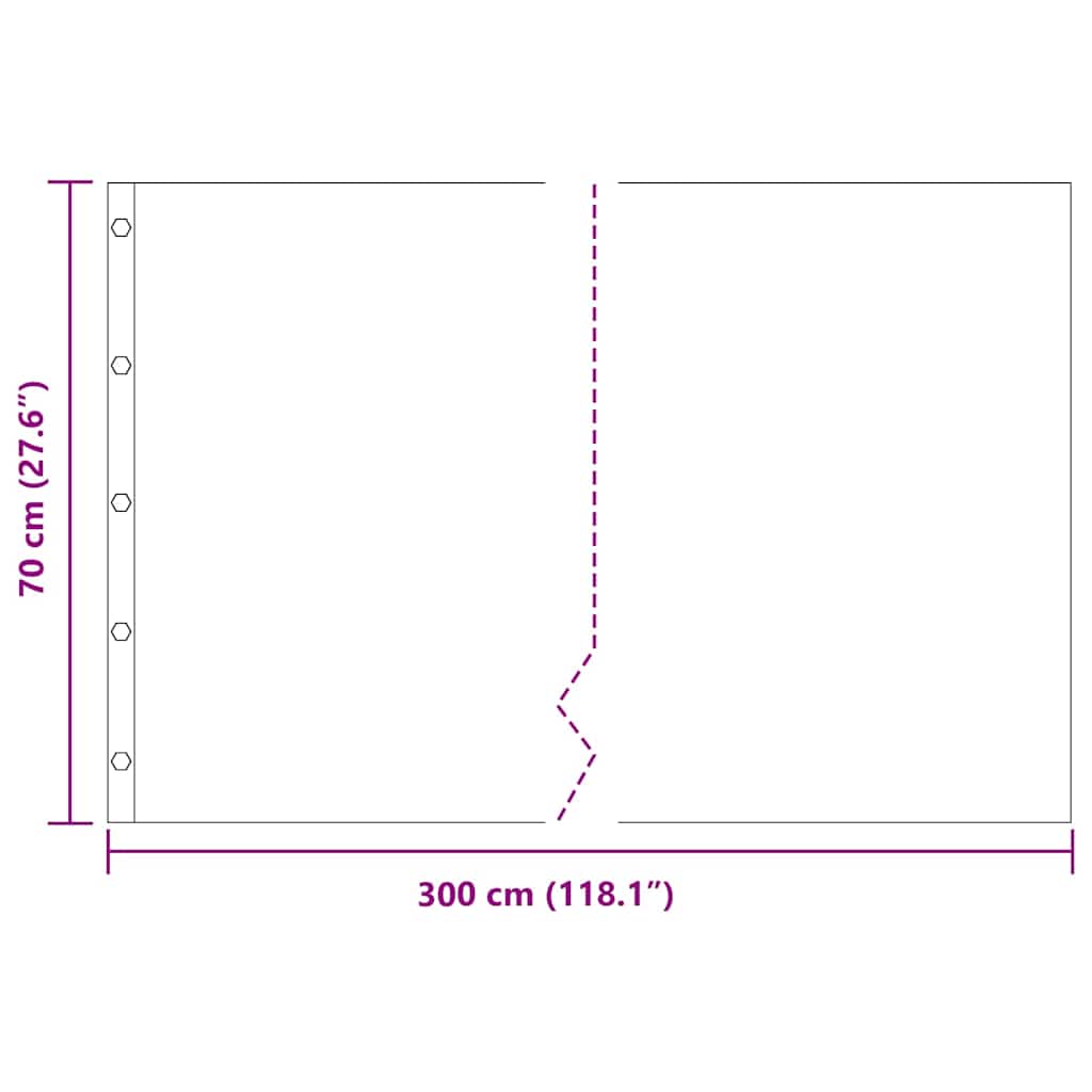 Rodspærre Sort 0,7 x 3 m Polyethylen