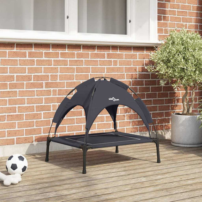 Hundeseng 63 x 49,5 x 60 cm Stål Sort