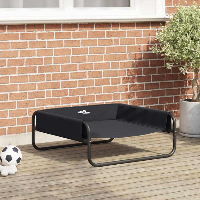 Hundeseng Sort 75 x 75 x 30 cm Stål