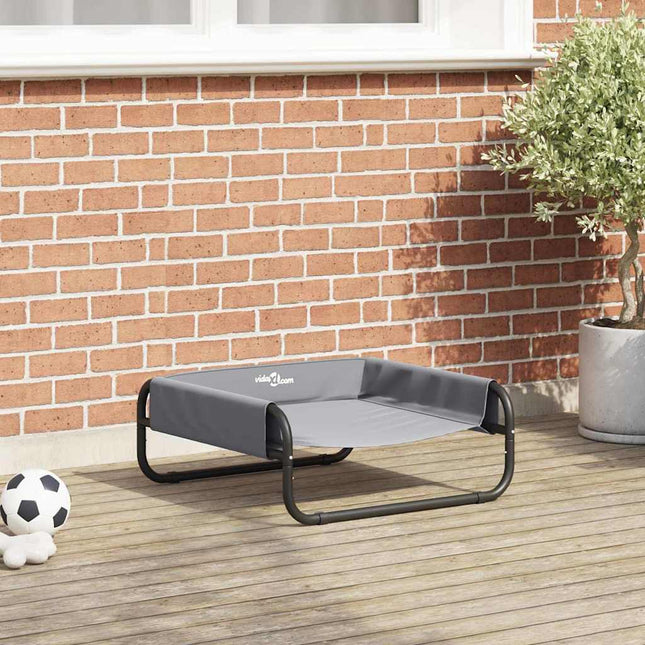 Hundeseng Lysegrå 57 x 57 x 24 cm Stål