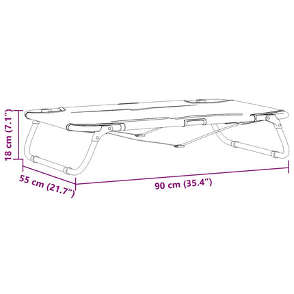 Hundeseng Sort 90 x 55 x 18 cm Stål