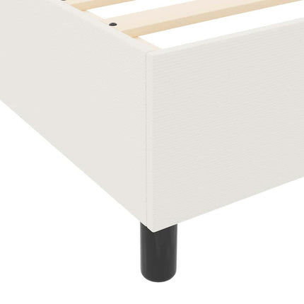 Platform sengestel Creme 90 x 190 cm Velourstof