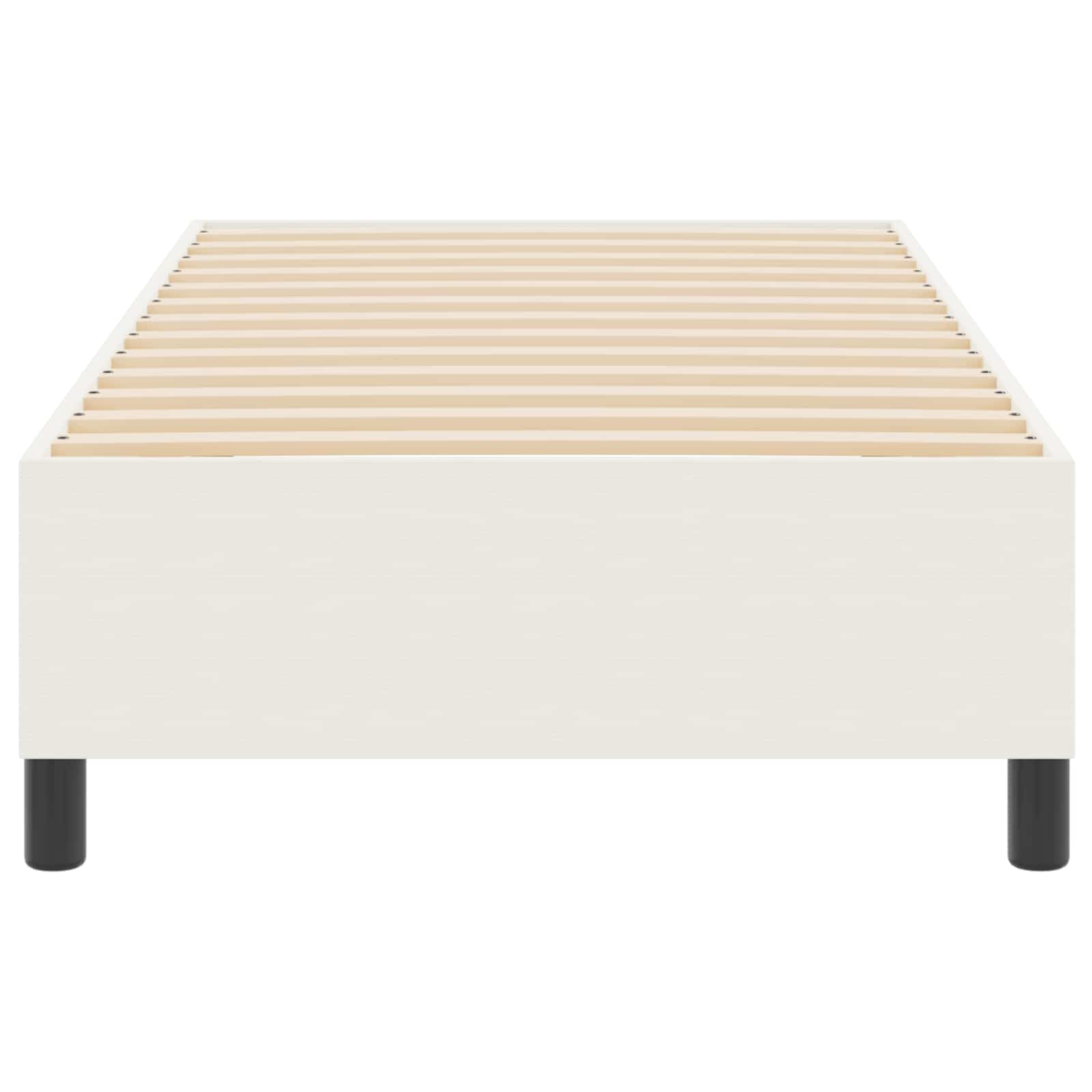 Platform sengestel Creme 100 x 200 cm Velourstof