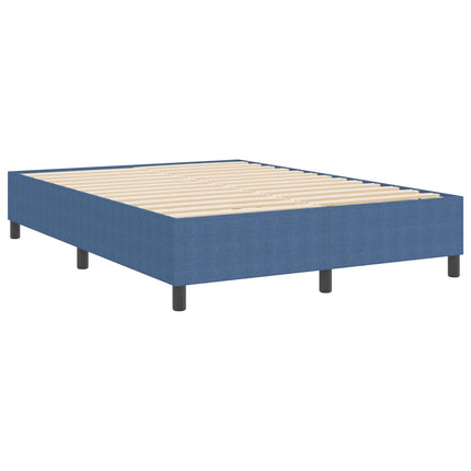 Platform sengestel Blå 140 x 190 cm Velourstof