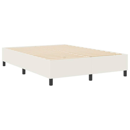 Platform sengestel Creme 160 x 200 cm Velourstof