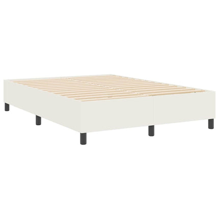 Platform sengestel Creme 160 x 200 cm Velourstof