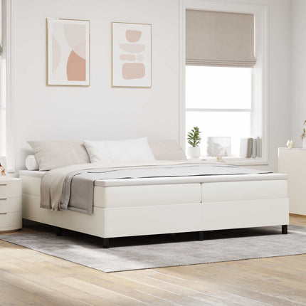 Platform sengestel Creme 200 x 200 cm Velourstof