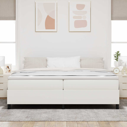 Platform sengestel Creme 200 x 200 cm Velourstof