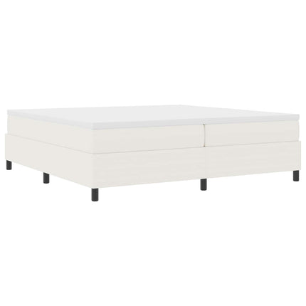 Platform sengestel Creme 200 x 200 cm Velourstof