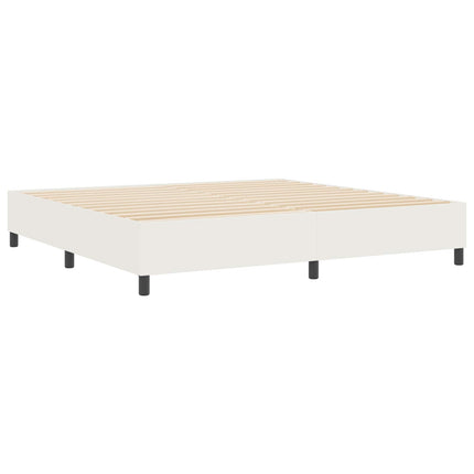 Platform sengestel Creme 200 x 200 cm Velourstof